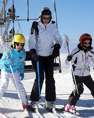 Mzaar chairlift in action in Lebanon